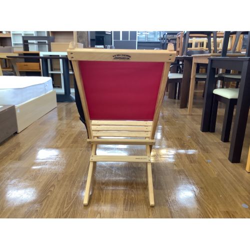 BlueRidgeChairWorks フェスティバルチェア レッド コンパクト収納 タモ材