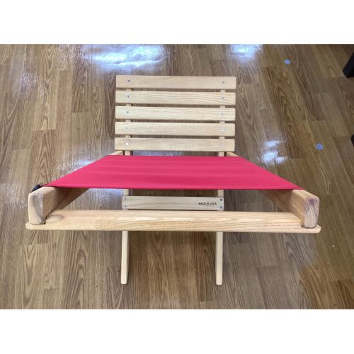 BlueRidgeChairWorks フェスティバルチェア レッド コンパクト収納 タモ材