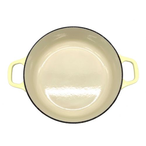 CHASSEUR (シャスール) 両手鍋 イエロー ラウンドキャセロール 18cm