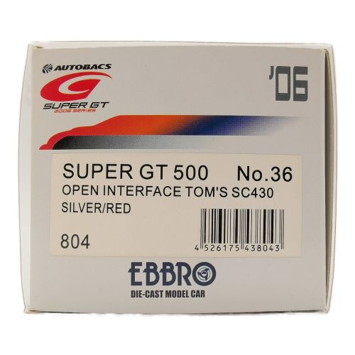 OPEN INTERFACE TOM’S SC430 SUPER GT500 1/43 .