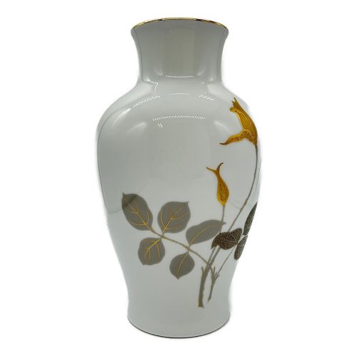 大倉陶園 (オオクラトウエン) 花瓶 金蝕バラ 28cm