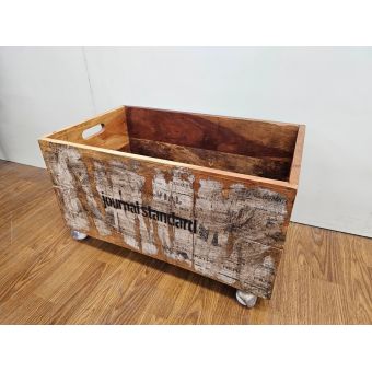 journal standard Furniture (ジャーナルスタンダードファニチャー) トイボックス ホワイト リサイクルウッド 21 キャスター付 ドリュート