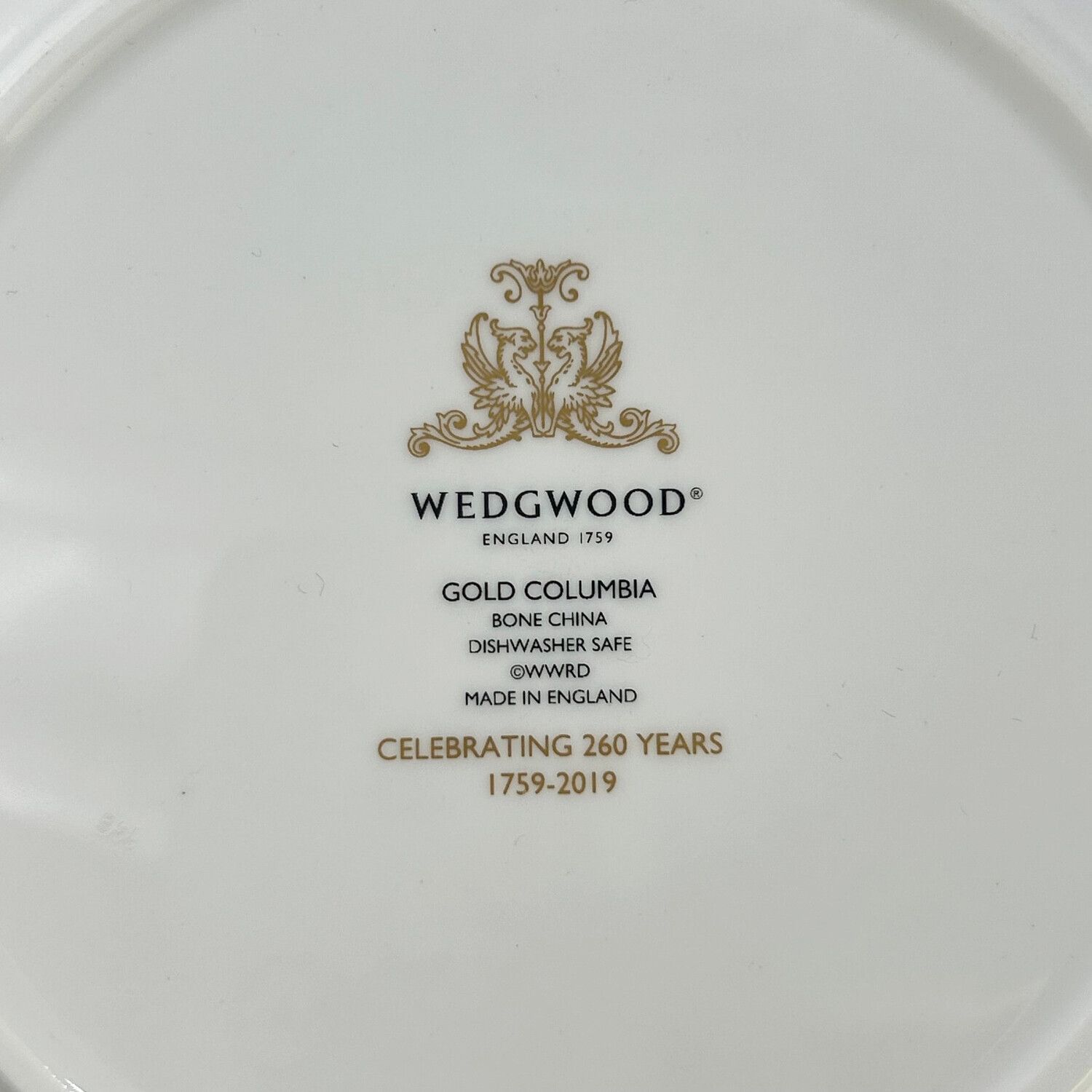 Wedgwood (ウェッジウッド) プレート 20cm コロンビア ゴールド