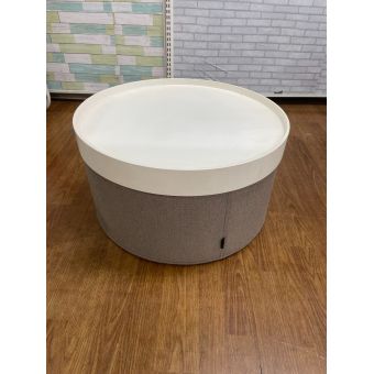 SOFTLINE (ソフトライン) ローテーブル ホワイト×グレー DRUMS POUF