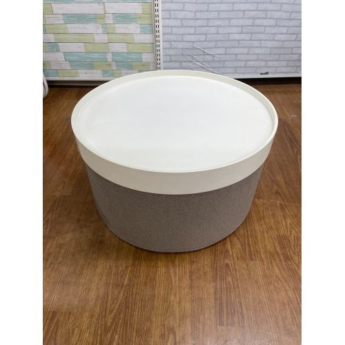 SOFTLINE (ソフトライン) ローテーブル ホワイト×グレー DRUMS POUF