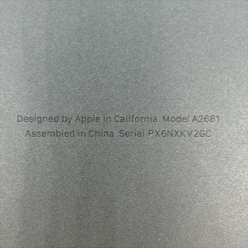 Apple (アップル) MacBook Air M2 2022 Apple M2チップ MLY33J/A 13.6インチ Mac OS Ventura 13.5.2 - ー メモリ:8GB 256GB SPX6NXKV2GC