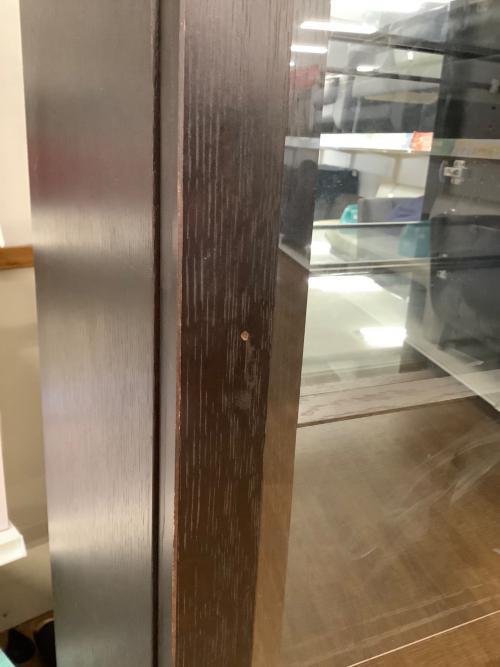 アーリー・タイムス アルファ キャビネット ダークブラウン 56 2枚扉ダウンライト付 エレール