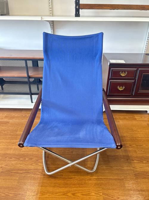 FUJIEI (藤栄) ロッキングチェアー ブルー×ブラウン 213 Nychair X Rocking