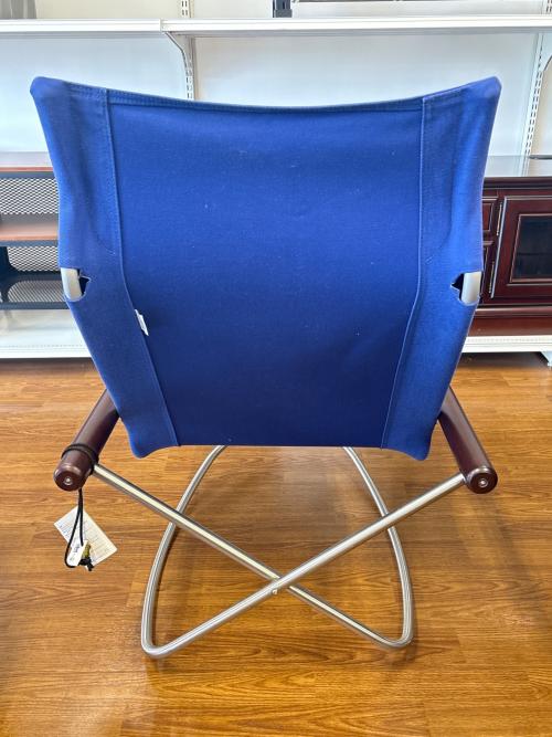 FUJIEI (藤栄) ロッキングチェアー ブルー×ブラウン 213 Nychair X Rocking