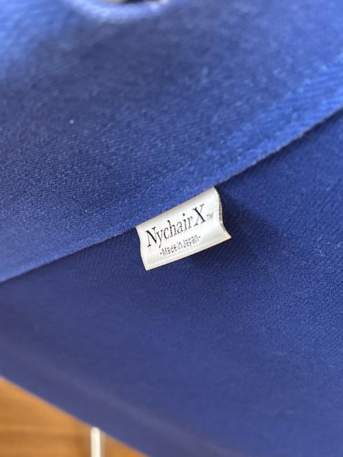 FUJIEI (藤栄) ロッキングチェアー ブルー×ブラウン 213 Nychair X Rocking