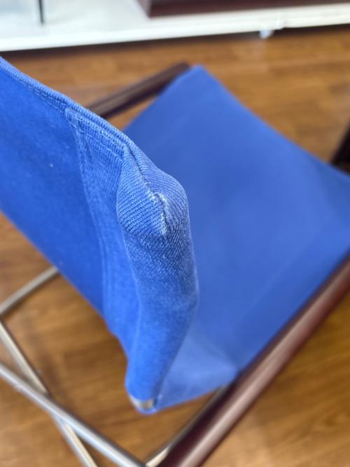 FUJIEI (藤栄) ロッキングチェアー ブルー×ブラウン 213 Nychair X Rocking