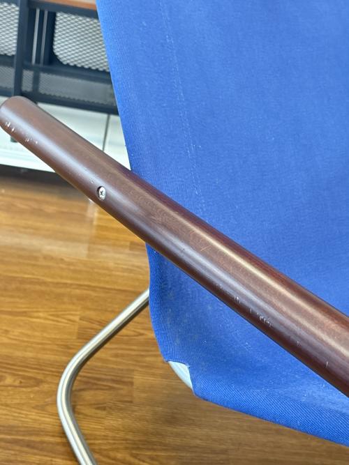 FUJIEI (藤栄) ロッキングチェアー ブルー×ブラウン 213 Nychair X Rocking