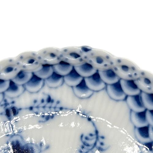 ROYAL COPENHAGEN (ロイヤル・コペンハーゲン) カップ&ソーサー ソーサー欠け有 顔付き ブルーフルーテッド・フルレース