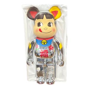 BEAR BRICK (ベアブリック) 招き猫ペコちゃん 福銀メッキ 1000% フィギュア