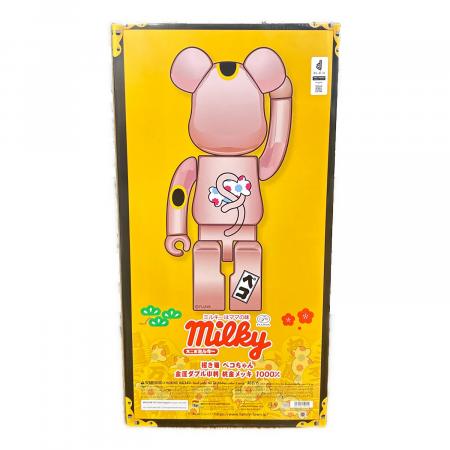 BEAR BRICK (ベアブリック) 招き猫ペコちゃん 金運ダブル小判 桃