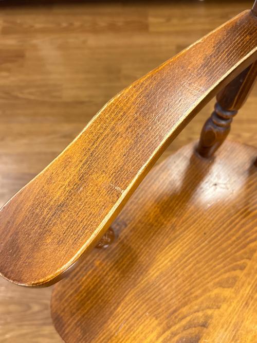 柏木工 (カシワモッコウ) キッズチェア ブラウン 小ガタつき有