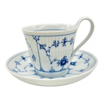 ROYAL COPENHAGEN (ロイヤル・コペンハーゲン) ハイハンドルカップ&ソーサー ブルーフルーテッド・プレイン