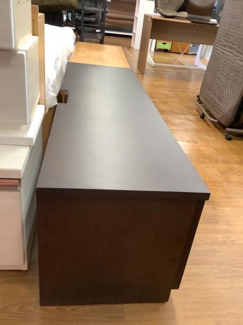 大塚家具 (オオツカカグ) テレビボード ブラウン 90 2枚扉 引き出し2段 ヴィータ2.3