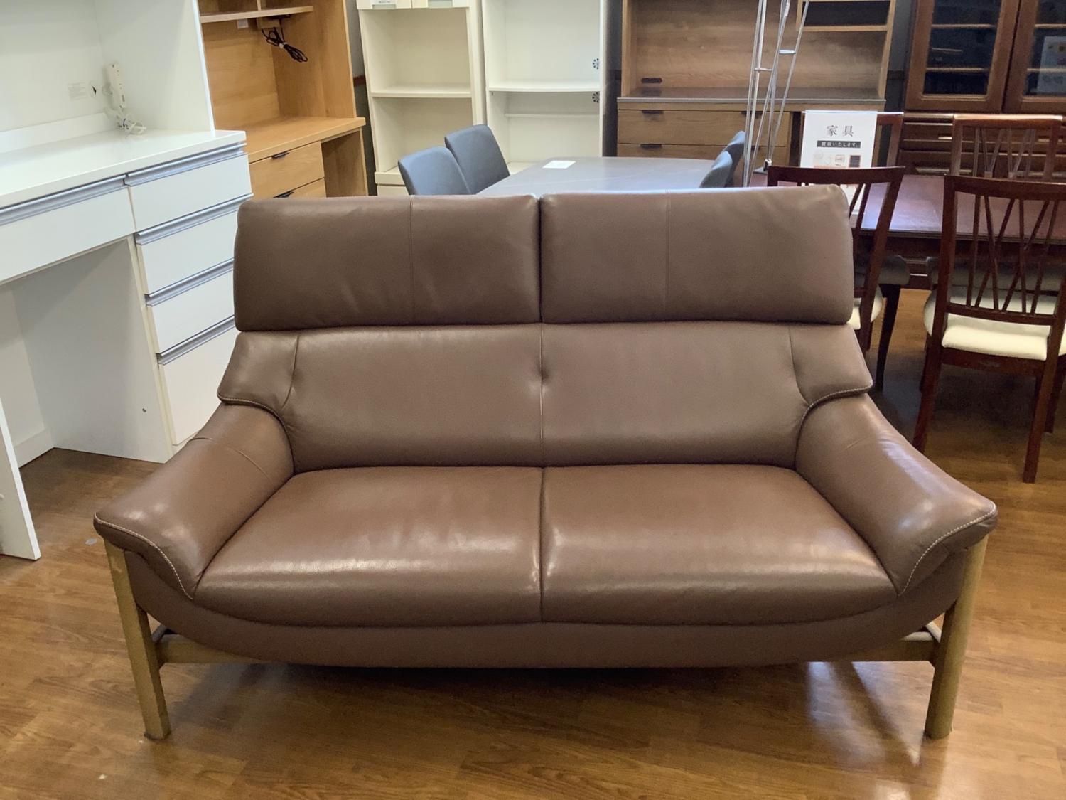 karimoku (カリモク) 2人掛けソファー ブラウン 52 ZU62