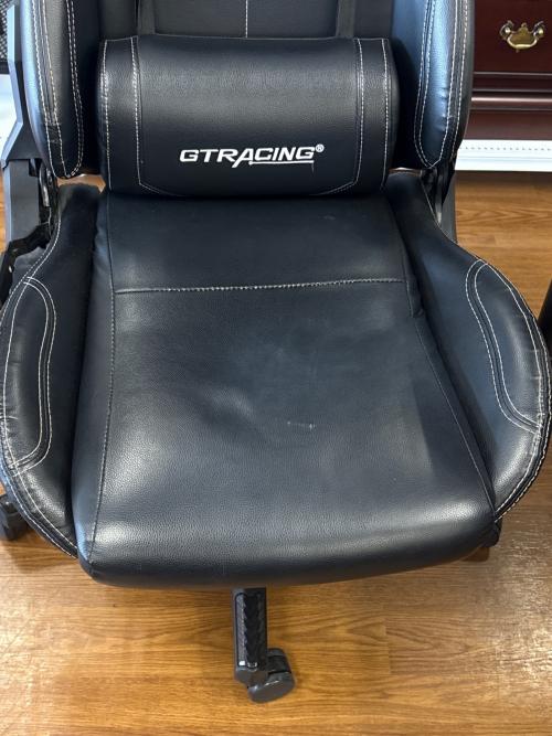 GT RACING (ジーティーレーシング) ゲーミングチェア ブラック 29 アーム付 GTBEE 合皮