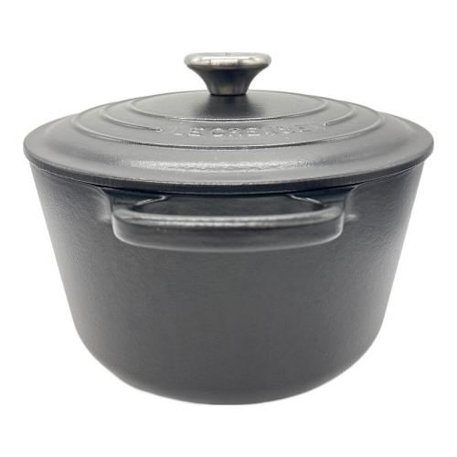 LE CREUSET (ルクルーゼ) 両手鍋 SIZE 24cm ブラック ココット・ロンド