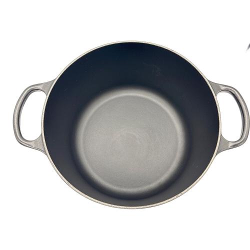 LE CREUSET (ルクルーゼ) 両手鍋 SIZE 24cm ブラック ココット・ロンド
