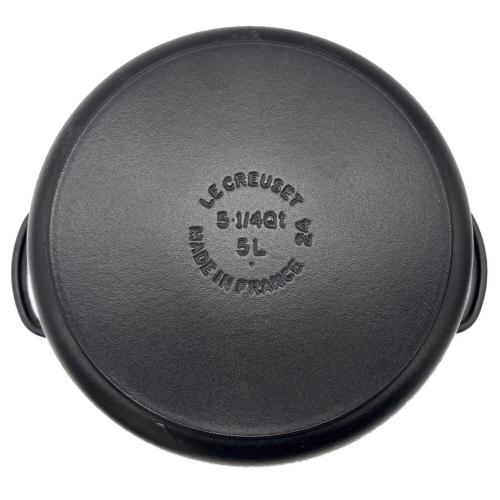 LE CREUSET (ルクルーゼ) 両手鍋 SIZE 24cm ブラック ココット・ロンド