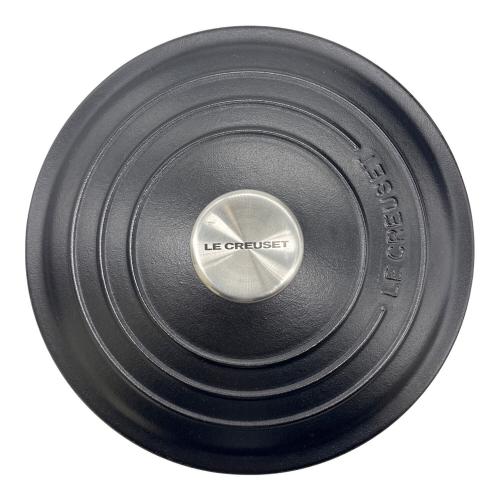 LE CREUSET (ルクルーゼ) 両手鍋 SIZE 24cm ブラック ココット・ロンド