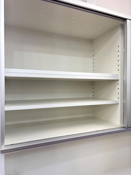 エスエークラフト (エステークラフト) レンジボード ホワイト×シルバー 112 3枚扉