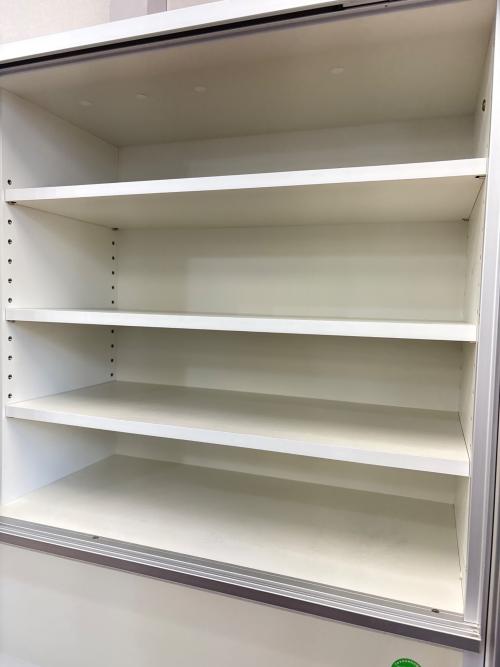 エスエークラフト (エステークラフト) レンジボード ホワイト×シルバー 112 3枚扉