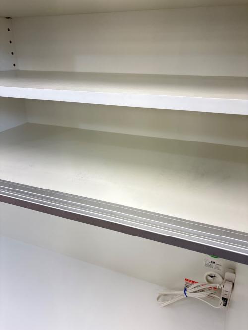 エスエークラフト (エステークラフト) レンジボード ホワイト×シルバー 112 3枚扉