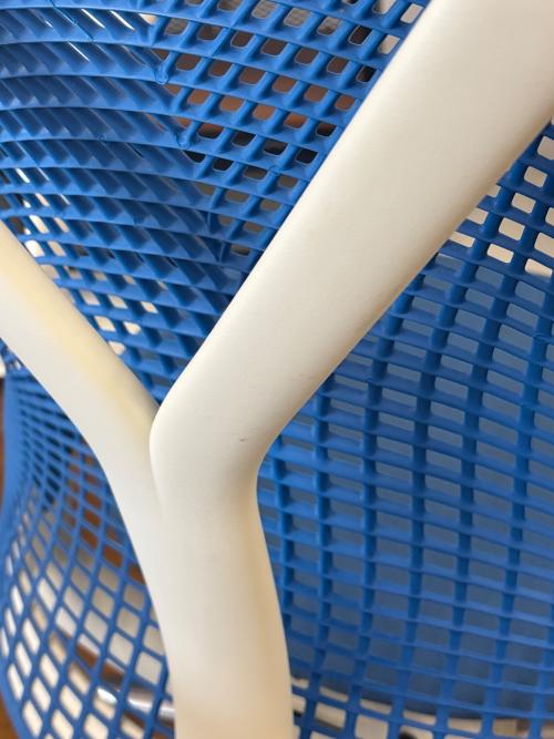 Herman Miller (ハーマンミラー) セイルチェア ブルー×ホワイト 132 キャスター付 N267C73M6391