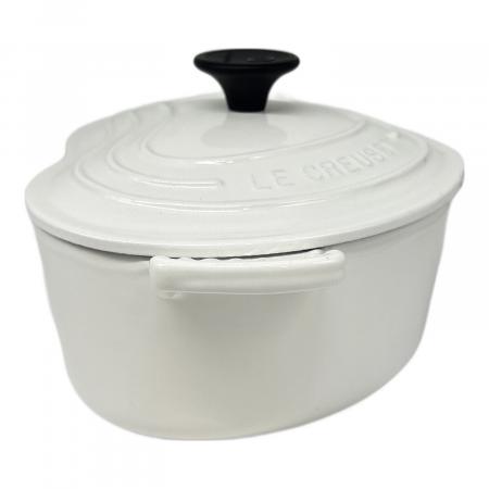 ☆LE CREUSET ココットダムール ホワイト 日本仕様 未使用品 LE CREUSET (ルクルーゼ) 両手鍋 ホワイト ココットダムール