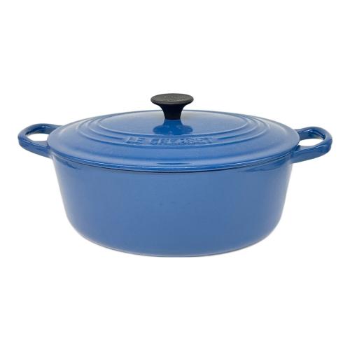 LE CREUSET (ルクルーゼ) 両手鍋 SIZE 25 ネイビー ココット・オーバル