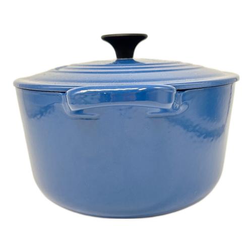 LE CREUSET (ルクルーゼ) 両手鍋 SIZE 25 ネイビー ココット・オーバル