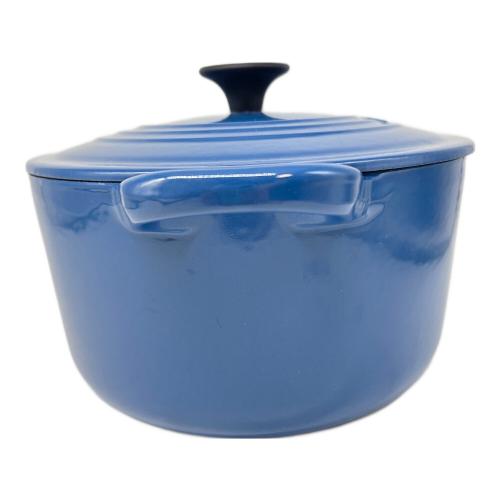 LE CREUSET (ルクルーゼ) 両手鍋 SIZE 25 ネイビー ココット・オーバル