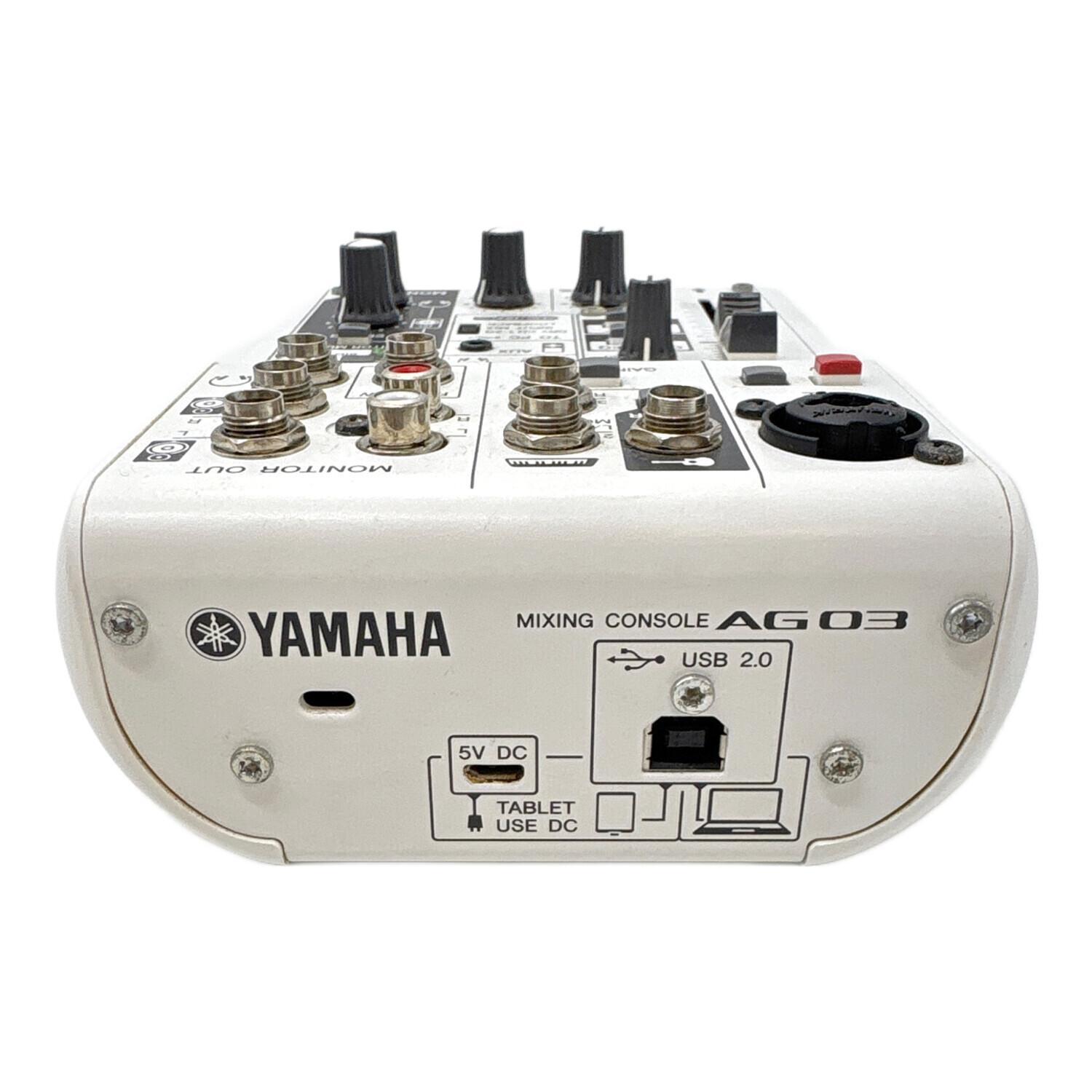 YAMAHA (ヤマハ) ウェブキャンスティングミキサー AG03 2021年製 通電