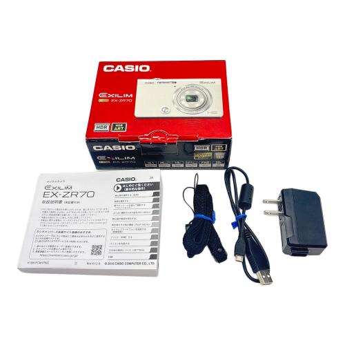 CASIO (カシオ) コンパクトデジタルカメラ キズ有 EX-ZR70 1610万画素 SDXCカード対応 10043748A
