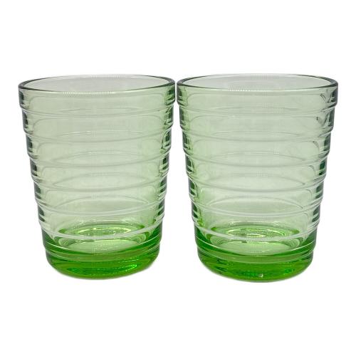 iittala (イッタラ) タンブラー アップルグリーン 9cm アイノアアルト 2Pセット