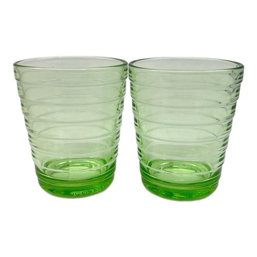 iittala (イッタラ) タンブラー アップルグリーン 9cm アイノアアルト 2Pセット