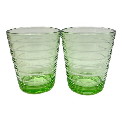 iittala (イッタラ) タンブラー アップルグリーン 9cm アイノアアルト 2Pセット