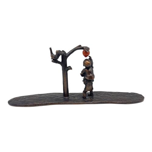 下尾治彦 文鎮 かたぐるま 青銅製