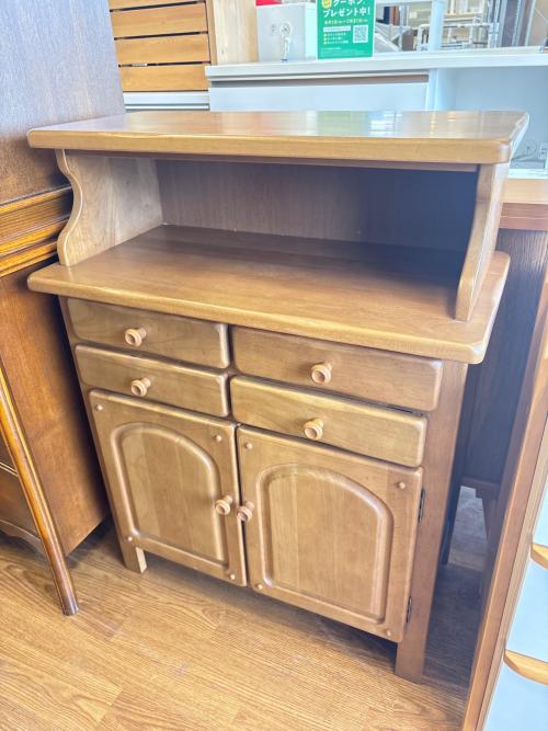 karimoku (カリモク) キャビネット ブラウン 162 2枚扉 引き出し付き