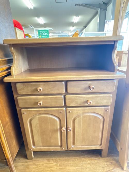 karimoku (カリモク) キャビネット ブラウン 162 2枚扉 引き出し付き