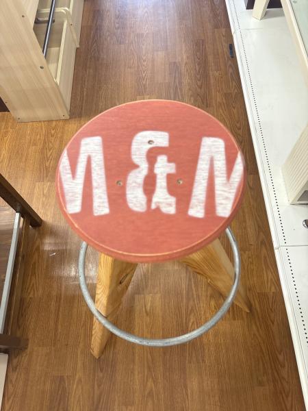 スツール m&m furniture M&M FURNITURE (エムアンドエム) スツール ナチュラル×レッド