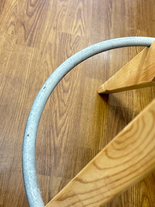 M&M FURNITURE (エムアンドエム) スツール ナチュラル×レッド 325