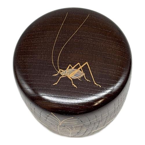 宗廣工房 棗 道場宗廣作 秋草に虫 神代欅