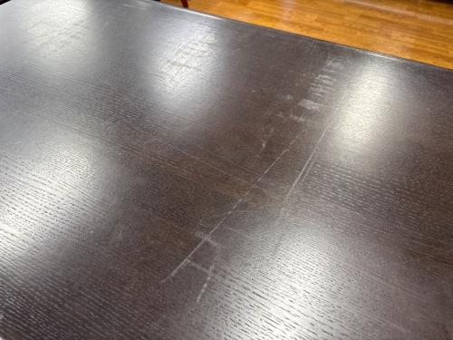 大塚家具 (オオツカカグ) ダイニング4点セット チャコールグレー×ブラウン テーブル・イス2脚・ベンチ 4点セット ユノ3