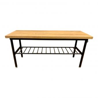 niko and ... FURNITURE & SUPPLY (ニコアンド ファニチャーアンドサプライ) ホワイトオークベンチ ブラウン 2人掛け