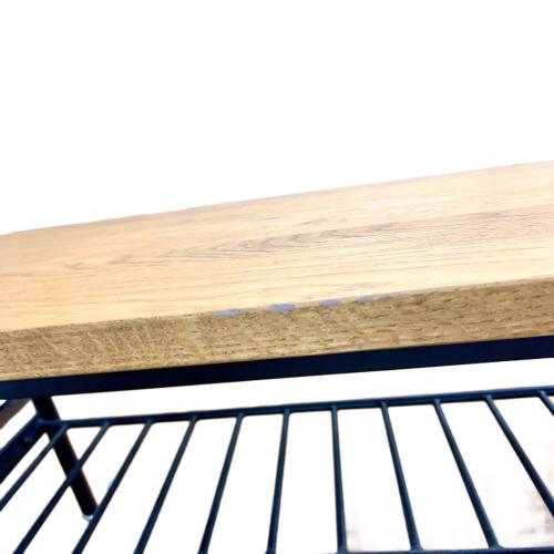 niko and ... FURNITURE & SUPPLY (ニコアンド ファニチャーアンドサプライ) ホワイトオークベンチ ブラウン 2人掛け